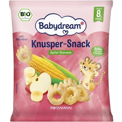 Babydream BIO Křupavá svačinka jablko-banan 30 g – Zboží Dáma