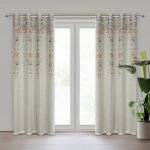 EUROFIRANY ZÁVĚS NA KROUŽCÍCH CARA 140X250 CM KVĚTY – Hledejceny.cz