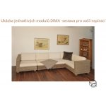 Hitra Sedací souprava DIMA díl rohový slimit grey – Zboží Dáma