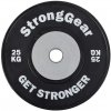 Činka a závaží StrongGear Závodní gumový 25kg - 50mm