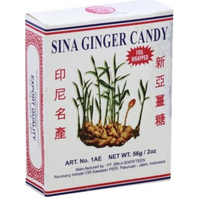 Sina Ginger Candy Bonbóny zázvorové 56 g – Zboží Mobilmania