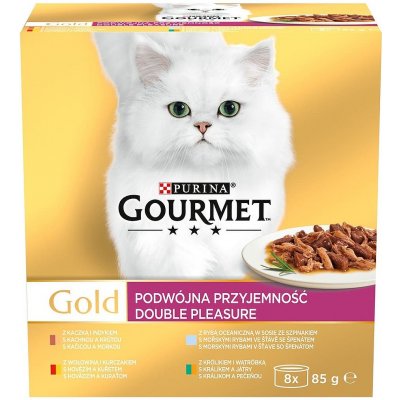 Gourmet Gold Double Pleasure 8 x 85 g – Zboží Mobilmania