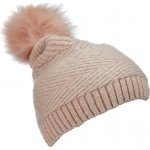 Dámská zimní čepice Scala Knit Faux Fur Pom béžová Dorfman Pacific Z34LK197-camel