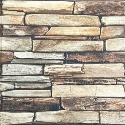 Impol Trade 3D XY-G02 70 x 77 cm ukládaný kámen hnědý 1ks – Sleviste.cz