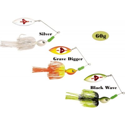 Black Cat Big Spinner Bait 60 g black wave – Hledejceny.cz