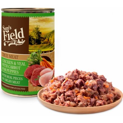 Sams Field Chicken & Calf Meat With Carrot 400 g