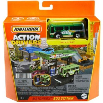 Matchbox Action Drivers Bus Station a Mbx City Bus – Sleviste.cz