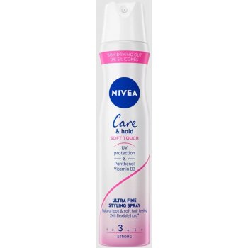 NiveaCare & Hold Soft Touch 4 lak na vlasy 250 ml