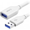 AlzaPower APW-CBAMAF320W Core USB-A (M) to USB-A (F) 3.0, 2m, bílý