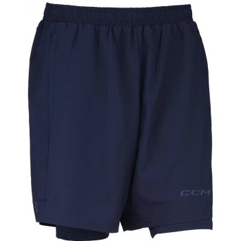 Pánské šortky CCM 2 IN 1 Training Short True Navy