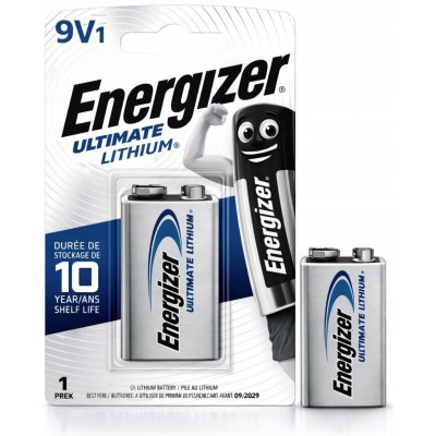 Energizer Ultimate LITHIUM 9V 1ks 7638900332872 – Zboží Mobilmania