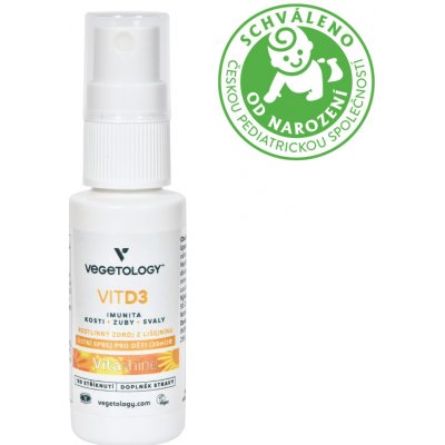 Vegetology Vitamín D3 Vitashine ve spreji 1000 IU 20 ml – Hledejceny.cz