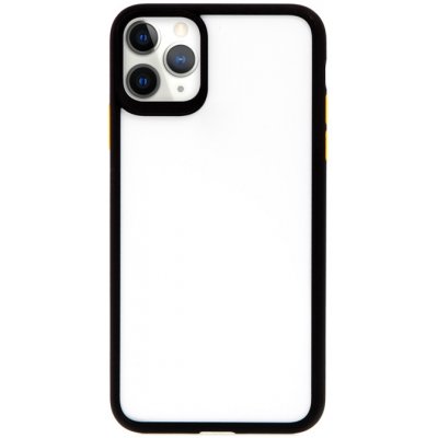 Pouzdro USAMS Janz Apple iPhone 11 Pro Max - plastové / gumové - čiré / černé