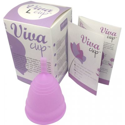 Viva Cup menstruační kalíšek velikost L s krabičkou fialový — Heureka.cz