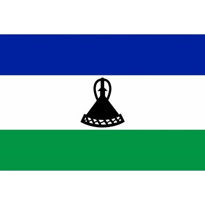 Lesotho vlajka - 30 x 45 cm - tunel, karabina – Hledejceny.cz