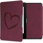 KW Mobile Brushed Heart KW4897512 pro Amazon Kindle Paperwhite 4 2018 tmavě červené – Zboží Mobilmania