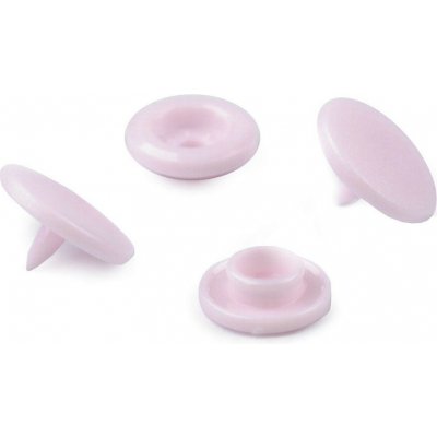 Plastové patentky / stiskací knoflíky vel. 20" Balení: 50 sada, Varianta: 2 (B21) růžová sv. – Zboží Dáma