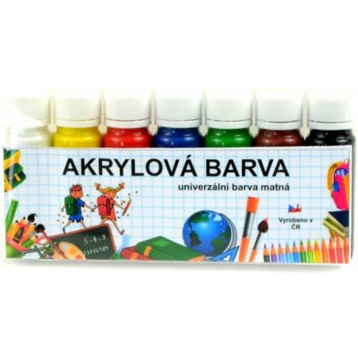 akrylové barvy matné sada 7 x 20 g KRM720 – Sleviste.cz