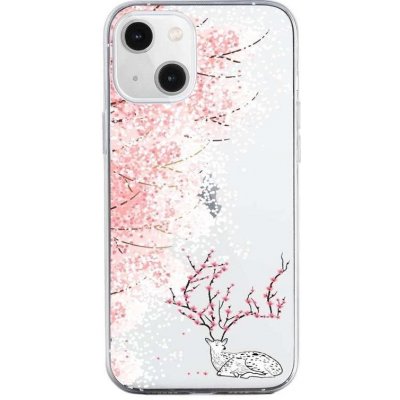 Pouzdro TopQ iPhone 13 mini silikon Blooming Deer – Zboží Živě