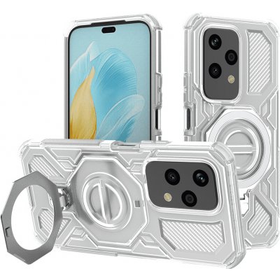 Techsuit – Carbon Shield PRO odolný obal na Honor 200 Lite – bílý transparentní – Sleviste.cz