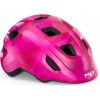 Cyklistická helma MET Hooray růžová srdce 2022
