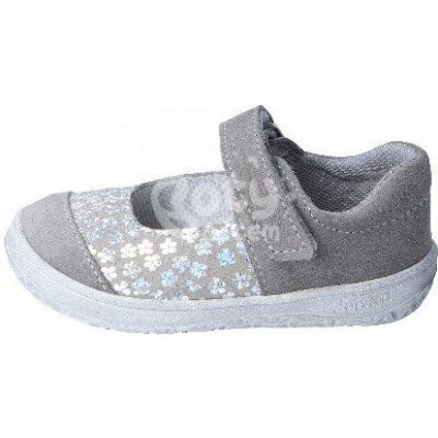 Jonap barefoot boty balerínky B14 S Slim šedá tisk – Sleviste.cz