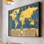 Stírací mapa světa EN – coffee edice XL – Zboží Dáma