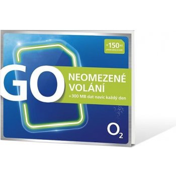 Předplacená karta GO O2 GO SIM Neomezeně 150Kč