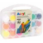 akrylové barvy PRIMO 18 x 25 ml 2x miniplátno – Zboží Dáma