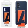 Pouzdro a kryt na mobilní telefon Samsung Samsung Silicone Cover with Strap Navy Samsung A536B Galaxy A53 5G EF-GA536TNEGWW