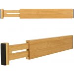 OEM - Organizér do zásuvky nastavitelný bambusový oddělovač 43x6x1,5cm 1 kus – Sleviste.cz