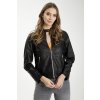 Dámská bunda Cross Jeans Synth Leather Jacket 81250-020 Black