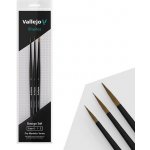 Set Štětců Vallejo Pro Modeler B01991 Design Set Natural Hair 0, 1, 2 – Zboží Živě