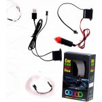 KIK KX4955 LED ambientní osvětlení pro auto/auto USB/12V páska 5m bílá – Zboží Mobilmania