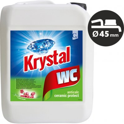 Krystal WC kyselý na keramiku s ochranou zelený 5 l – Zboží Dáma