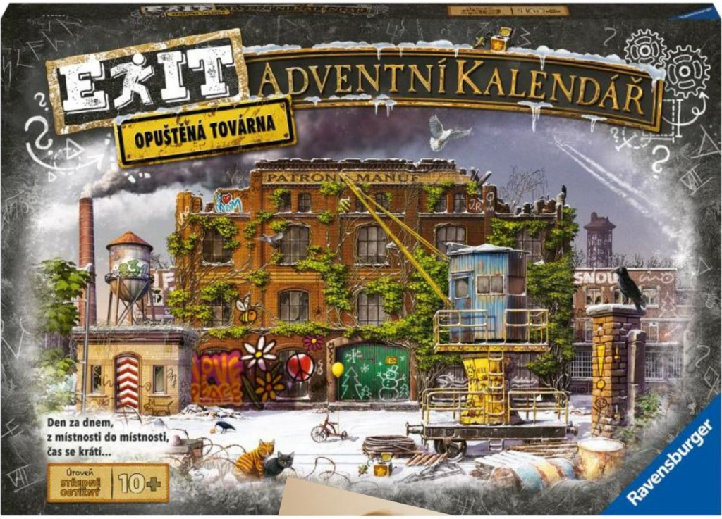 Ravensburger Exit Adventní kalendář Opuštěná továrna