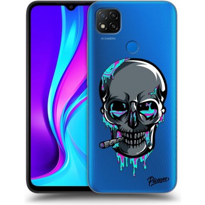 Pouzdro Picasee silikonové Xiaomi Redmi 9C - EARTH - Lebka 3.0 čiré