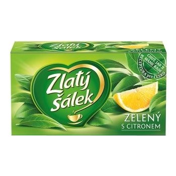 Zlatý Šálek Zelený čaj s citronem 20 x 1,5 g