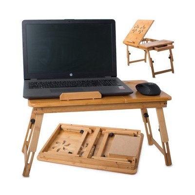 Bambusový stolek pro notebook – Hledejceny.cz