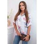 Kesi dámská bavlněná halenka ART12038 s květinovým vzorem bílá – Hledejceny.cz