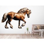 Nalepte.cz samolepka na zeď arch, rozměry Běžící kůň, rozměry 100 x 69 cm – Hledejceny.cz