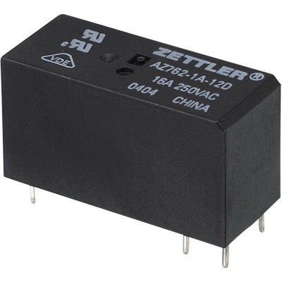 Miniaturní výkonové relé AZ762, 16 A 60 V/DC 1 spínací kontakt Zettler Electronics AZ762-1A-60DE 1 ks – Zboží Mobilmania