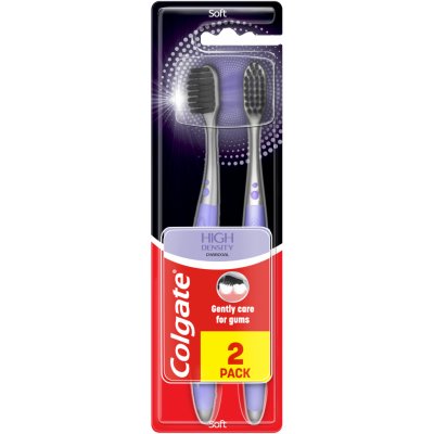 Colgate High Density Charcoal zubní kartáček duopack – Zboží Mobilmania