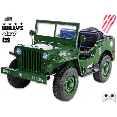 Dea Elektrický Jeep Willysgreen army
