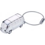 Přívěsek na klíče TROIKA obytný vůz \VW Camper T1, 1962\, kovová, s LED světlem, stříbrná – Zboží Dáma