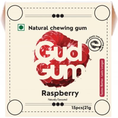 Gud Gum malinové přírodní žvýkačky - 15 ks – Hledejceny.cz