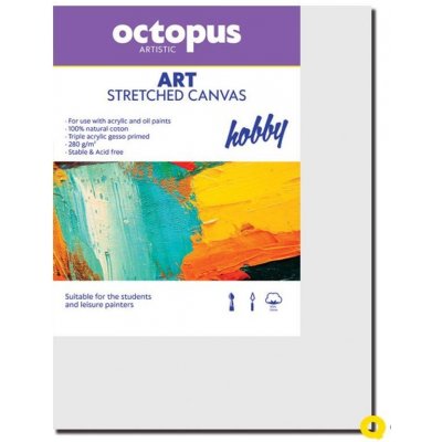 Octopus malířské plátno 18 x 24 cm – Zboží Mobilmania