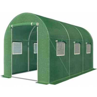 Greenhouse Carruzzo fóliový tunel 300 x 200 cm 6 m² zelený – Zboží Dáma