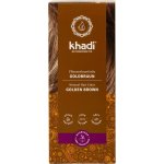 Khadi rostlinná barva na vlasy Henna ZLATÁ HNĚDÁ 100 g – Zboží Mobilmania