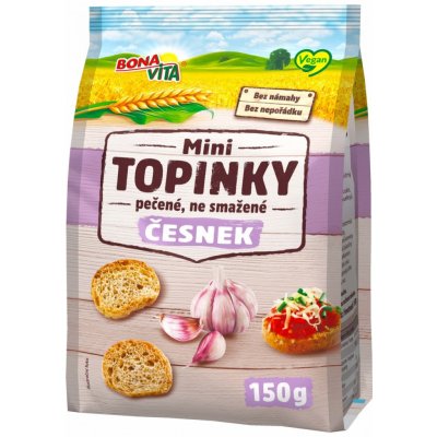 BonaVita Topinky mini česnekové 150 g – Zboží Mobilmania